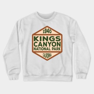 Kings Canyon National Park badge Crewneck Sweatshirt